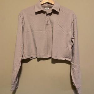 Cropped collared Sunday best shirt